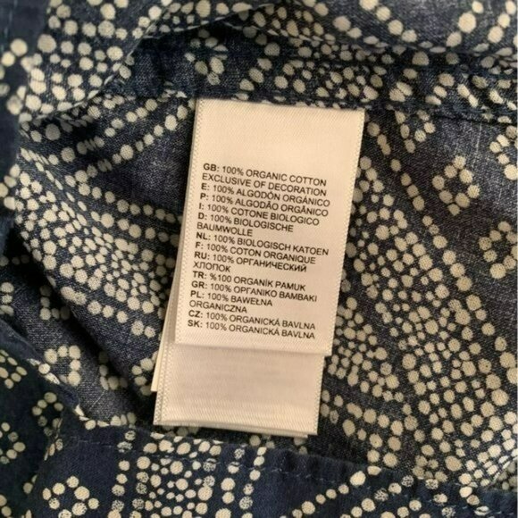 The North Face Navy White geometric sleeveless top xs - Picture 5 of 9